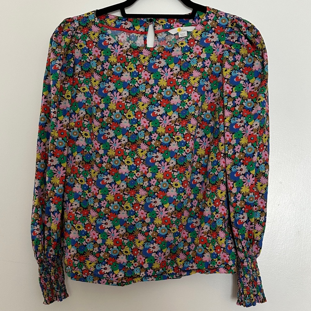 Boden Multicolor Floral Blouse